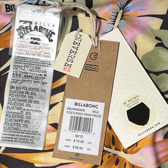 Billabong Reversible  Retro High Waisted Bottom - Picture 15 of 15